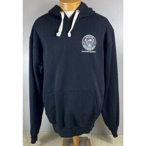 Men's Ramstein Logo & German Lettering Hooded Sweatshirt Sz XXL Black